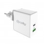 Chargeur mural 2 en 1 Celly Blanc 45 W