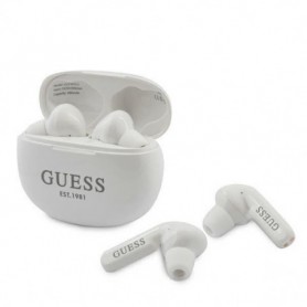 Ecouteur sans fil + micro Guess Blanc pour Samsung Galaxy Tab S6