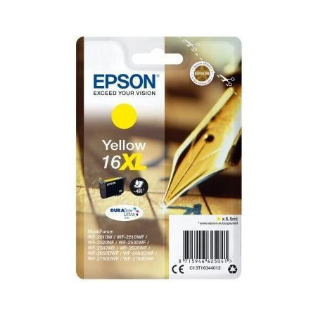 EPSON Pack de 1 cartouche d'encre 16XL Plume - jaune - haute 26,99 €