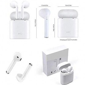 Ecouteur sans fil + kit pieton + micro ozzzo blanc pour Ulefone Power