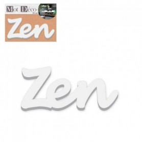 Mot Décoratif 30 cm Blanc Zen