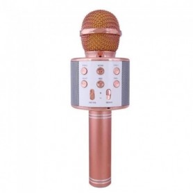 DX11556-Ws858 Microphone Bluetooth Usb Portable Sans Fil Ktv Player Karaoke