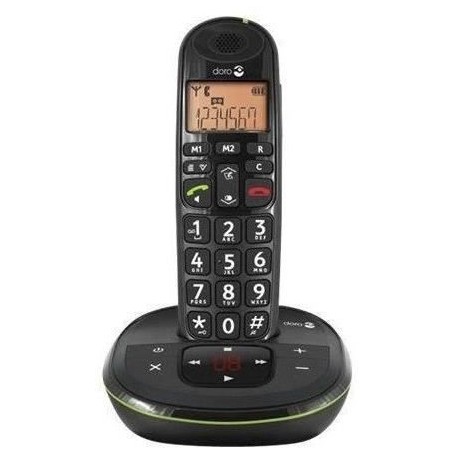 Doro Téléphone sans fil PhoneEasy 105wr - Système de répondeur avec ID