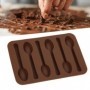 ZJCHAO Plaque de cuisson Gâteau chocolat moule antiadhésif cuillère forme