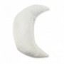 Coussin forme lune blanc extra doux 30x45cm 30 x 45 cm Blanc