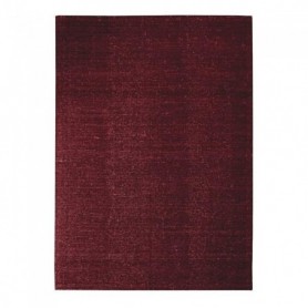 NUDE - Tapis en laine et coton rouge foncé 160x230 cm