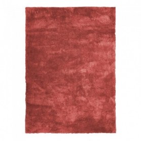 COCOON - Tapis à poils longs toucher laineux rouge argile 160x230 160x230cm