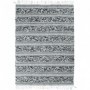 Tapis Terra - 160 x 230 cm - Bande relief blanc et noir
