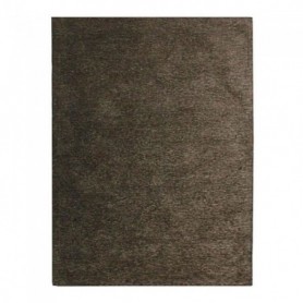 TAPIS INTENSE 190x290 chenille viscose TAUPE FONCE