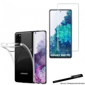 Verre trempé pour Samsung Galaxy S20 FE et coque de protection souple