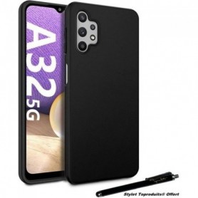 Coque souple pour Samsung Galaxy A32 5G silicone Noir avec Stylet Toproduits®