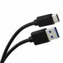 Câble Charge USB 3.0 Type C vers USB standard type A, 1m de long - NOIR