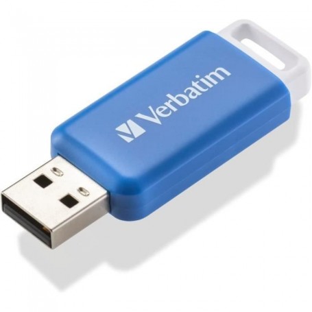 Clé USB - 64GB - Flash 2.0 DataBar, Verbatim - Bleu