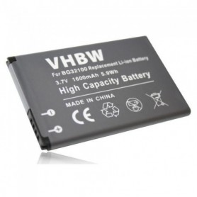 vhbw Li-Ion batterie 1600mAh pour téléphone portable comme HTC BG32100