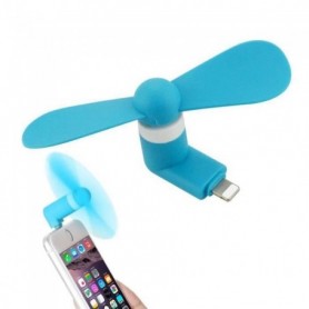 Mini Ventilateur Portable Pour iPhone iPad Bleu