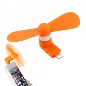 Mini Ventilateur Portable Pour iPhone iPad Orange