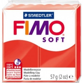 FIMO soft  Pâte Polymère 56g rouge indien
