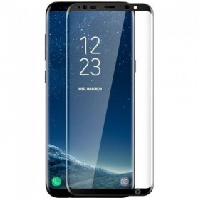 Force Glass Film Ecran Verre Trempé Samsung Galaxy S8 Plus - Noir Garanti