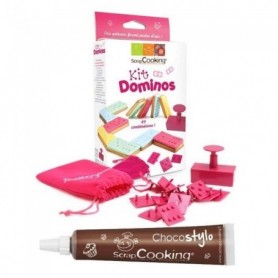 Kit Dominos pour biscuits et pâte à sucre + 1 Stylo chocolat offert