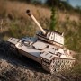 Eco-Wood-Art Kit de maquette 600 pcs T-34 Tank Bois