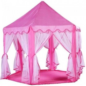 XXL Grand chateau en tissu rose cabane tente maison jouet enfant GUIZMAX
