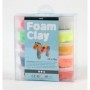 Lot de 10 Pâtes à modeler perlées Foam Clay 'Creativ Company' Basic 10