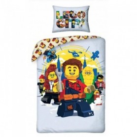 Linge de lit Lego City 140×200 cm, 70×90 cm, house de couette * * HAX604722