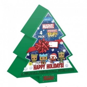 Pocket Figurine Funko Pop! - Marvel - Tree Holiday Box 4pc