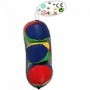 Balles a jongler sachet de 3 couleurs assorties 6.3 cm (30)