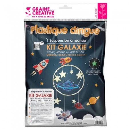 Kit plastique dingue suspension galaxie - Multicolore