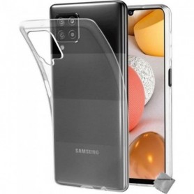 Coque silicone gel fine pour Samsung Galaxy A12 - M12 + verre trempe