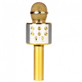 Microphone Sans Fil Karaoké, Ankuka Micro Karaoke avec Lumières LED de