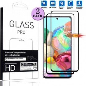[2 PC] pour Samsung Galaxy A71 Verre Trempé 3D Couverture Complète Ecran