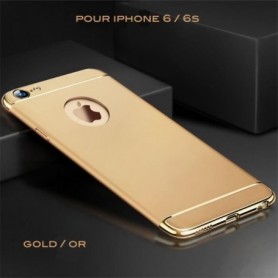 iPhone 6 6s coque Ultra fine 3 en 1 en PC dur Gold