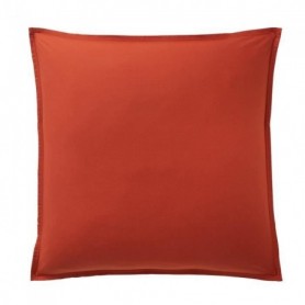 Taie d'oreiller carrée 65x65 cm 100% Percale de Coton Lavé 80 fils Orange