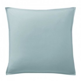 Taie d'oreiller carrée 65x65 cm 100% Percale de Coton Lavé 80 fils Bleu