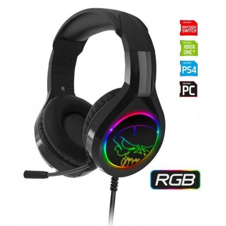 SPIRIT OF GAMER  PRO-H8  Casque Audio Gaming LED RGB - Microphone Flexible