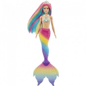 Barbie - Barbie Dreamtopia - Sirene Magique Arc-en-Ciel - Poupee avec