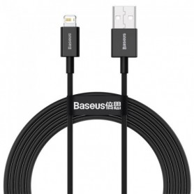 BASEUS 2m câble de données de charge rapide 2.4A compatible avec iPhone,noir
