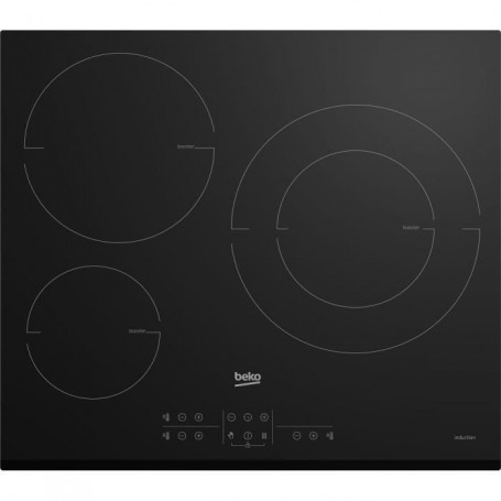 Plaque de cuisson induction BEKO - 3 feux - 58x51 cm - HII63200MTB