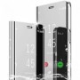 Coque Argenté pour Samsung S21 FE + 2 Verres Trempés -Coque Effet Miroir