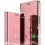 Coque pour Samsung Galaxy S22 Ultra Effet Miroir Rose + 2 Verres Trempés
