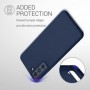 Coque pour Samsung S21 FE Silicone Antichoc Bleu Marine Souple et Résistance