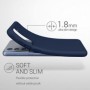 Coque pour Samsung S21 FE Silicone Antichoc Bleu Marine Souple et Résistance