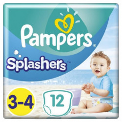 Pampers Splashers Taille 3-4, 6-11 kg, 12 Couches-Culottes D 30,99 €