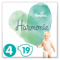 PAMPERS Harmonie Taille 4, 9-14 kg, 19 Couches 29,99 €