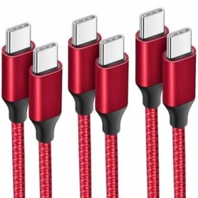 3x Câble USB-C vers USB-C Charge Rapide pour Samsung Galaxy A24 A23 A22