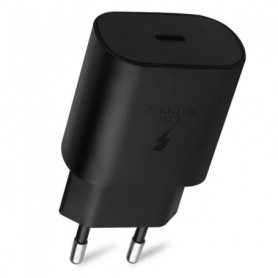 Chargeur Rapide USB-C 25W Noir pour Samsung Galaxy S22 Plus S22 Ultra