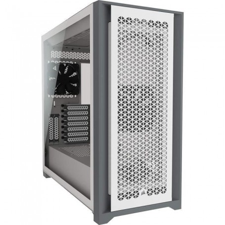 CORSAIR Boîtier PC 5000D Airflow - Verre Trempé Moyen-Tour ATX  - Blanc