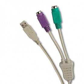 Cable adap. Usb a-m vers 2xps2 femelle connectland